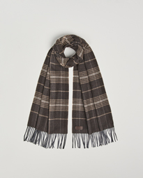  Check Wool Scarf Brown/Beige