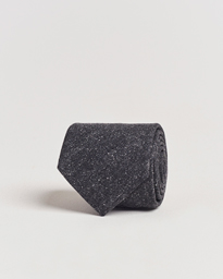  Wool Donegal 8cm Tie Black