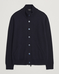  Cashmere Cardigan Jacket Navy