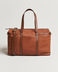  Tour Pebbled Leather Weekendbag Tabac/Cuoio