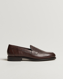  Imperial Grained Penny Loafer Dark Brown