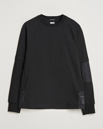  Metropolis Fleece Cotton Pertex Crew Neck Black