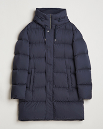  Faux Fur Down Parka Navy