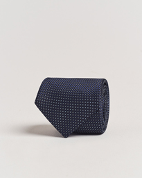  Jacquard Silk Tie Navy