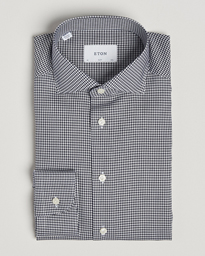  Slim Fit Checked Signature Shirt Dark Blue/White