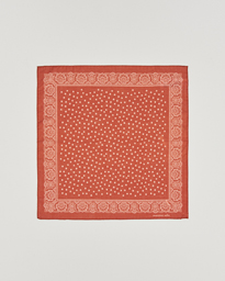  Printed Cotton Voile Handkerchief Burn Red