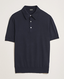  Premium Cotton Knitted Polo Navy