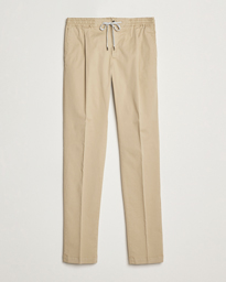  Soft Cotton/Stretch Drawstring Pants Beige