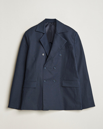  Double Breasted Linen Sport Coat Navy