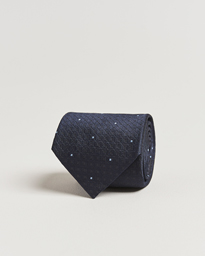  Jacquard Silk Tie Navy