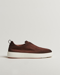  Cleanic No Lace Sneakers Brown Nubuck