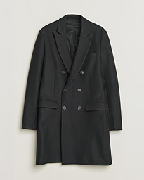 AMI Double Breasted Coat Black 50