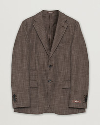 Morris Heritage Keith Cotton/Wool Dogtooth Blazer Brown