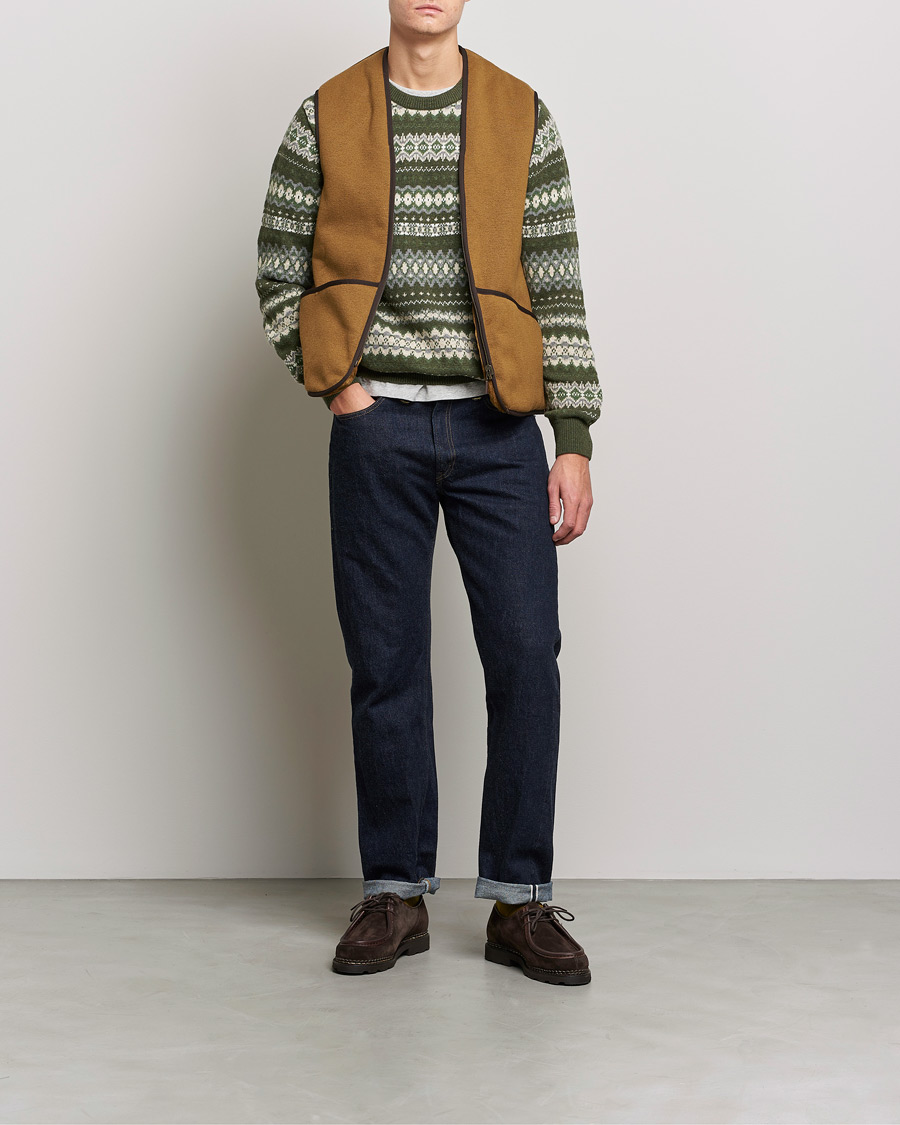Barbour Lifestyle Warm Pile Waistcoat Zip-In Liner Brown | Herr