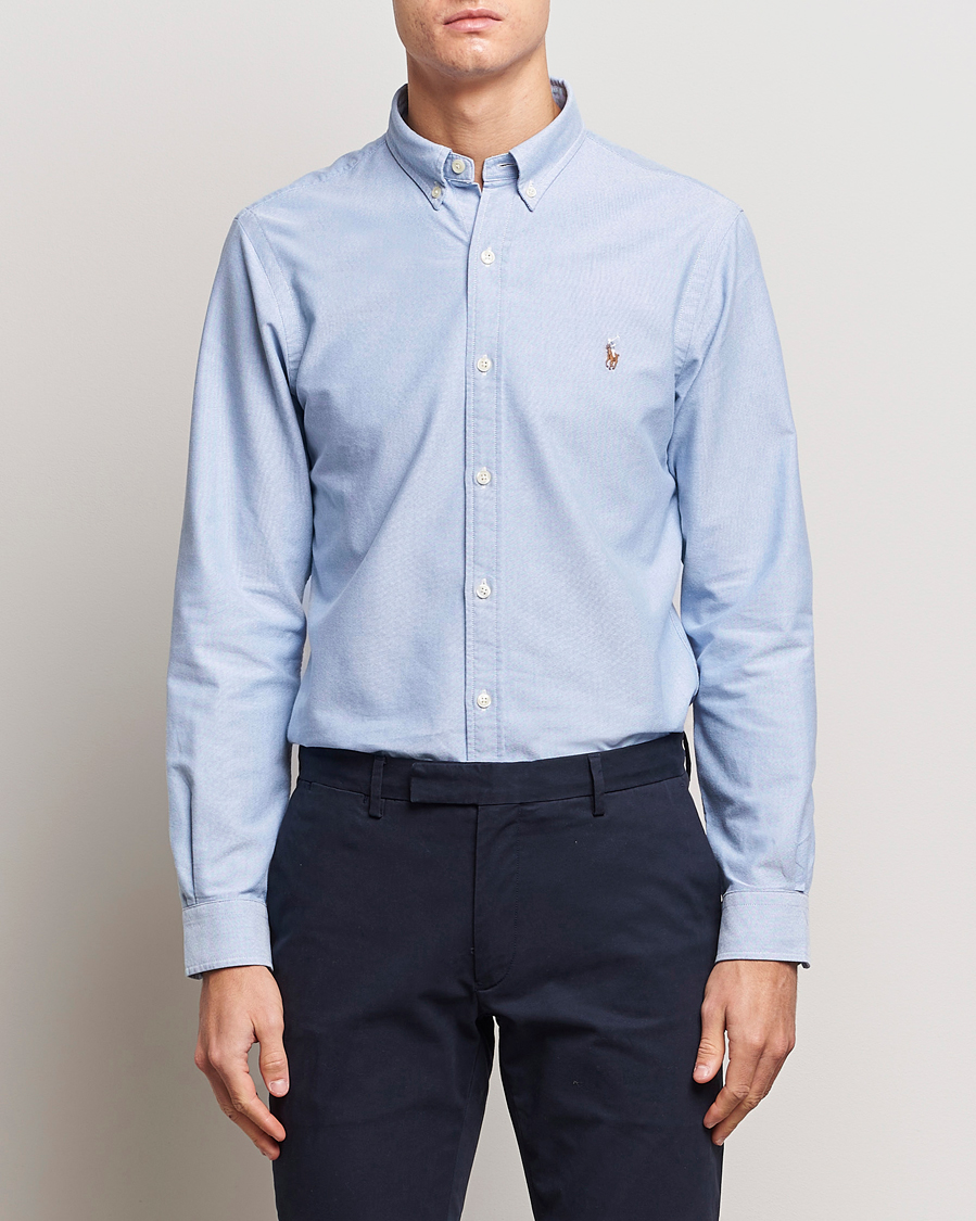Herr | World of Ralph Lauren | Polo Ralph Lauren | Slim Fit Shirt Oxford Blue