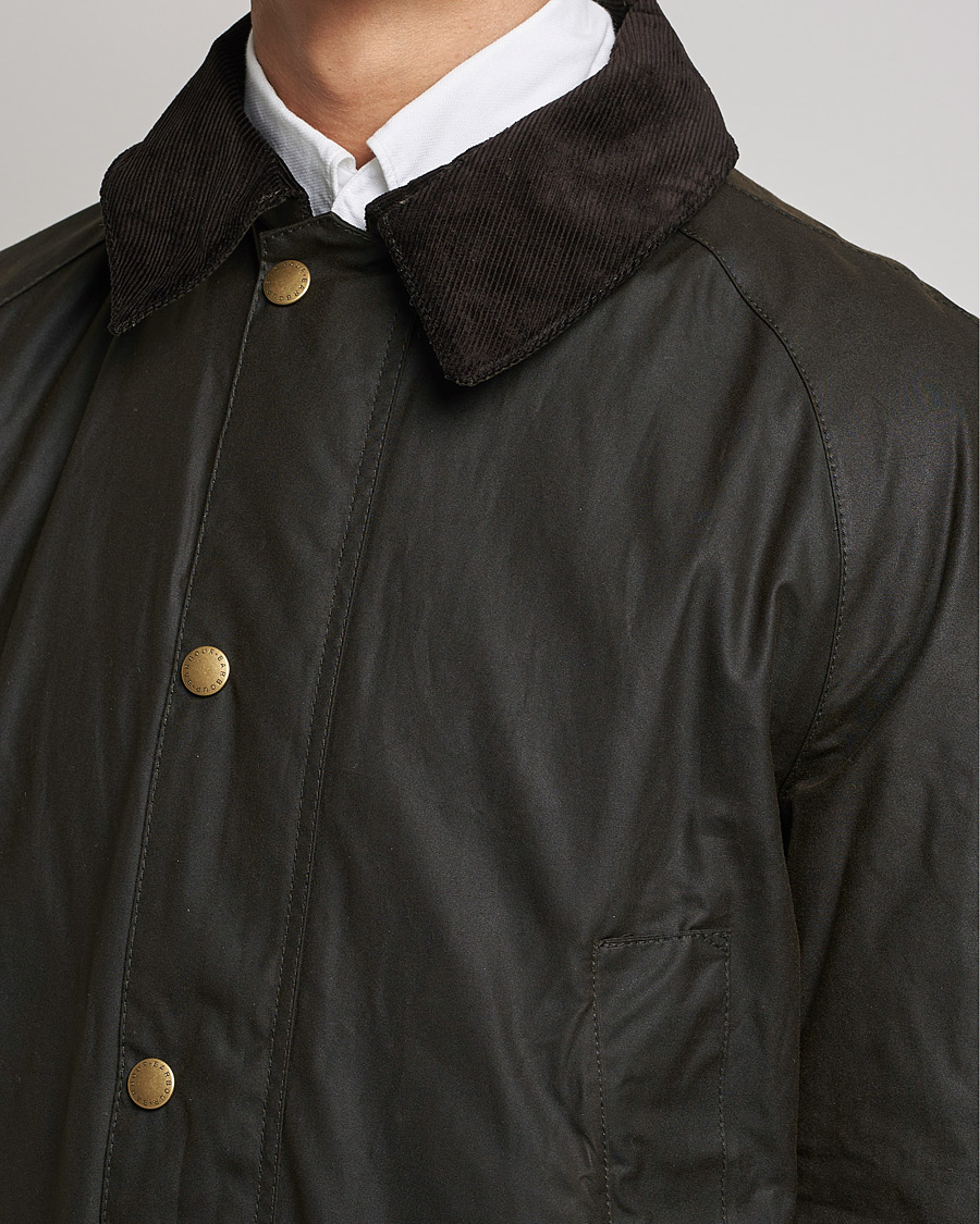 Barbour TRANSPORT WAX JACKET SAGE 40 | www.ipec-barva.com