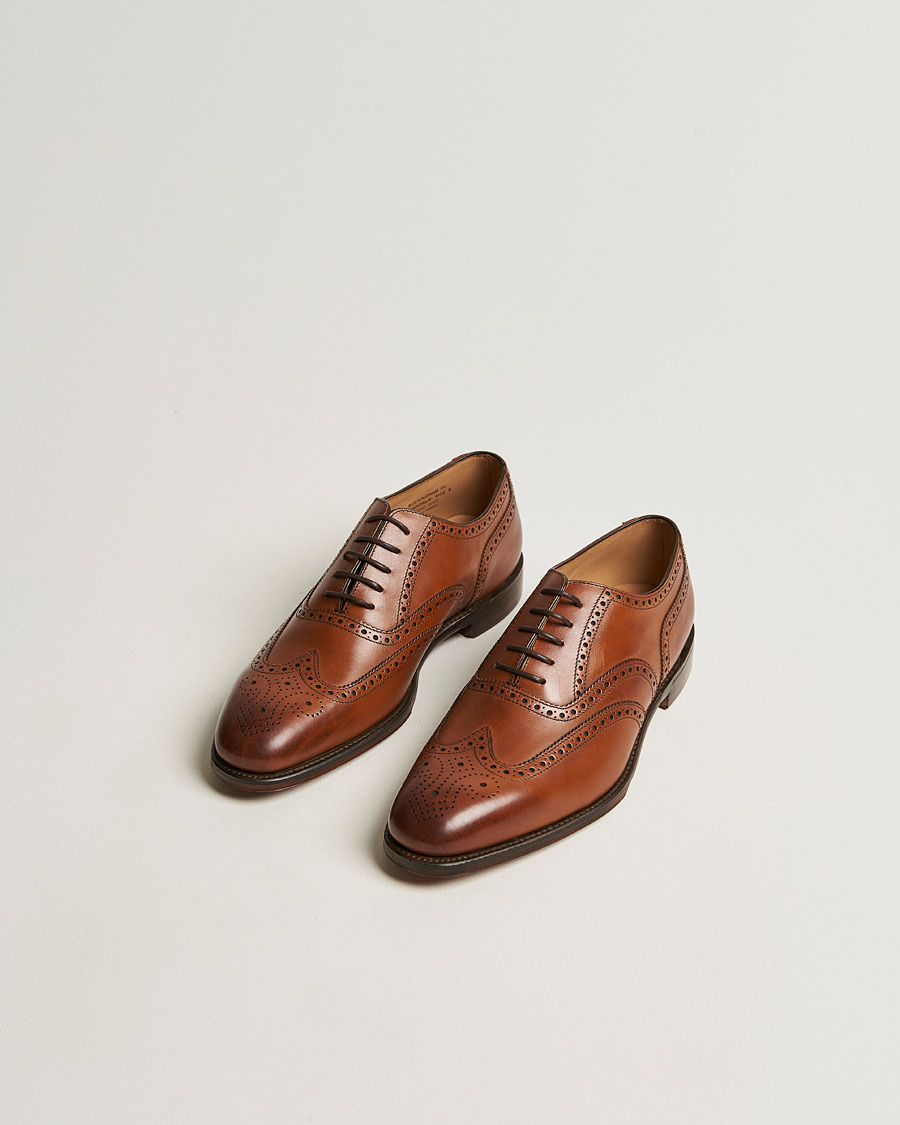 Herr | Studentkostym | Loake 1880 | Buckingham Brogue Brown Burnished Calf