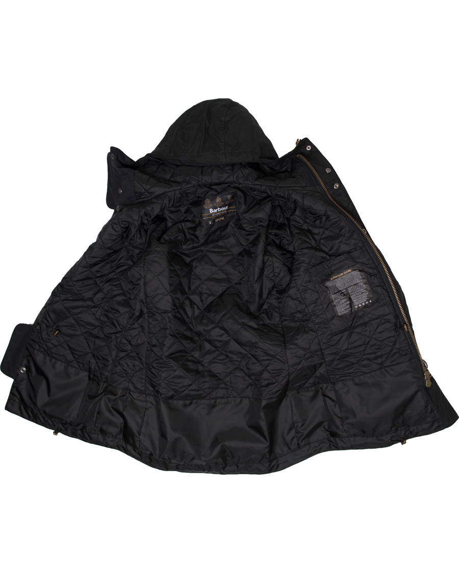 Barbour International Fog Parka Black Herr Care of Carl