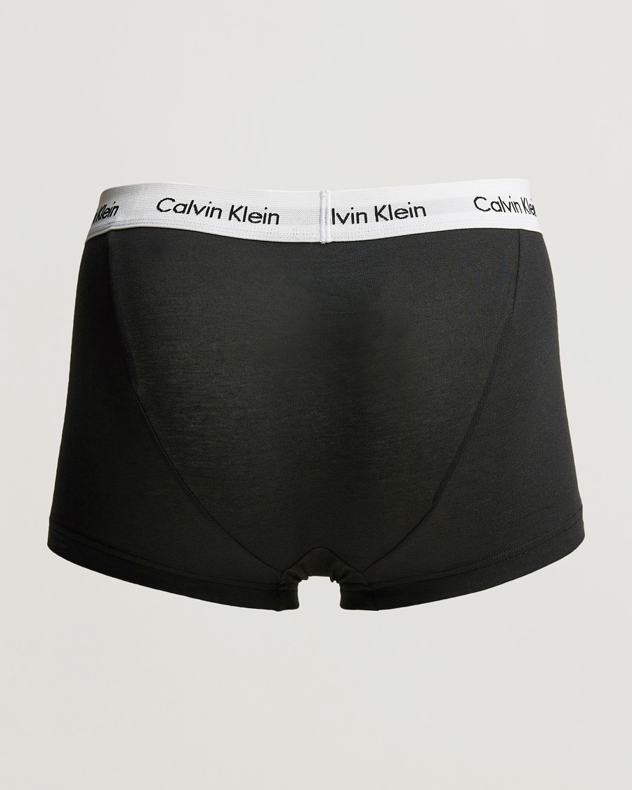 Herr | Trunks | Calvin Klein | Cotton Stretch Low Rise Trunk 3-pack Black