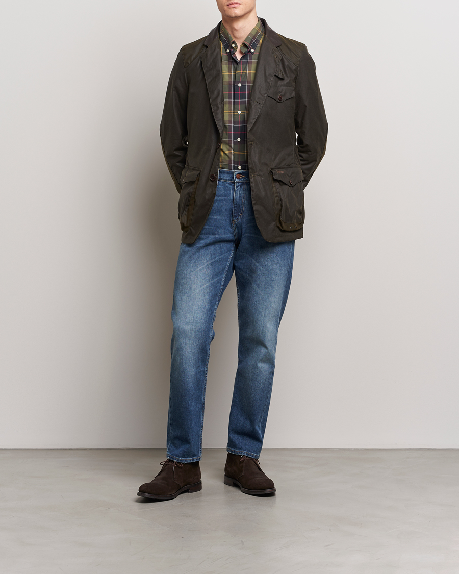 Barbour beacon 2024 sports jacket olive