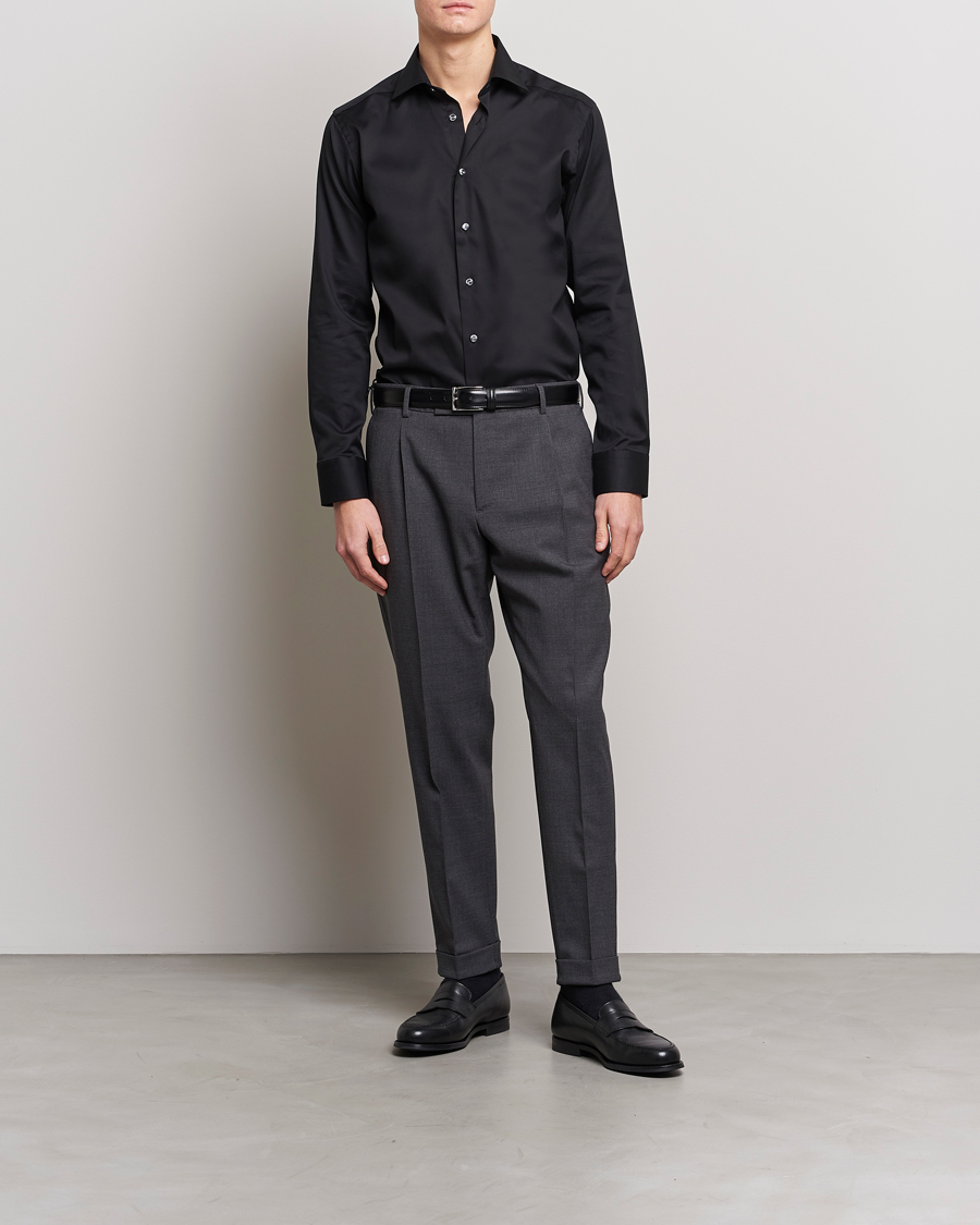 Herr | Businesskjortor | Eton | Slim Fit Shirt Black