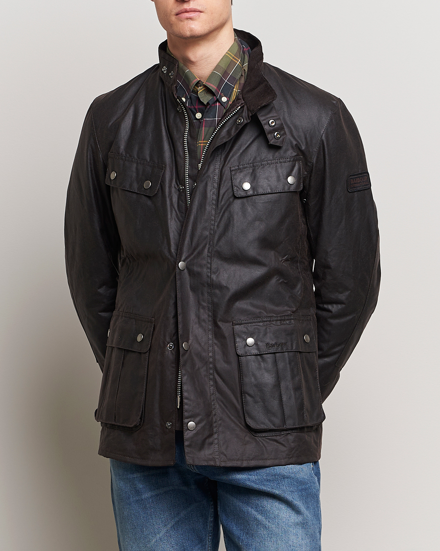 Barbour international duke wax jacket clearance rustic