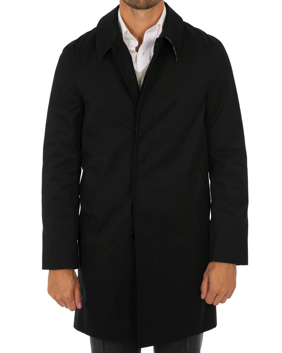 Aquascutum Broadgate Raincoat Black