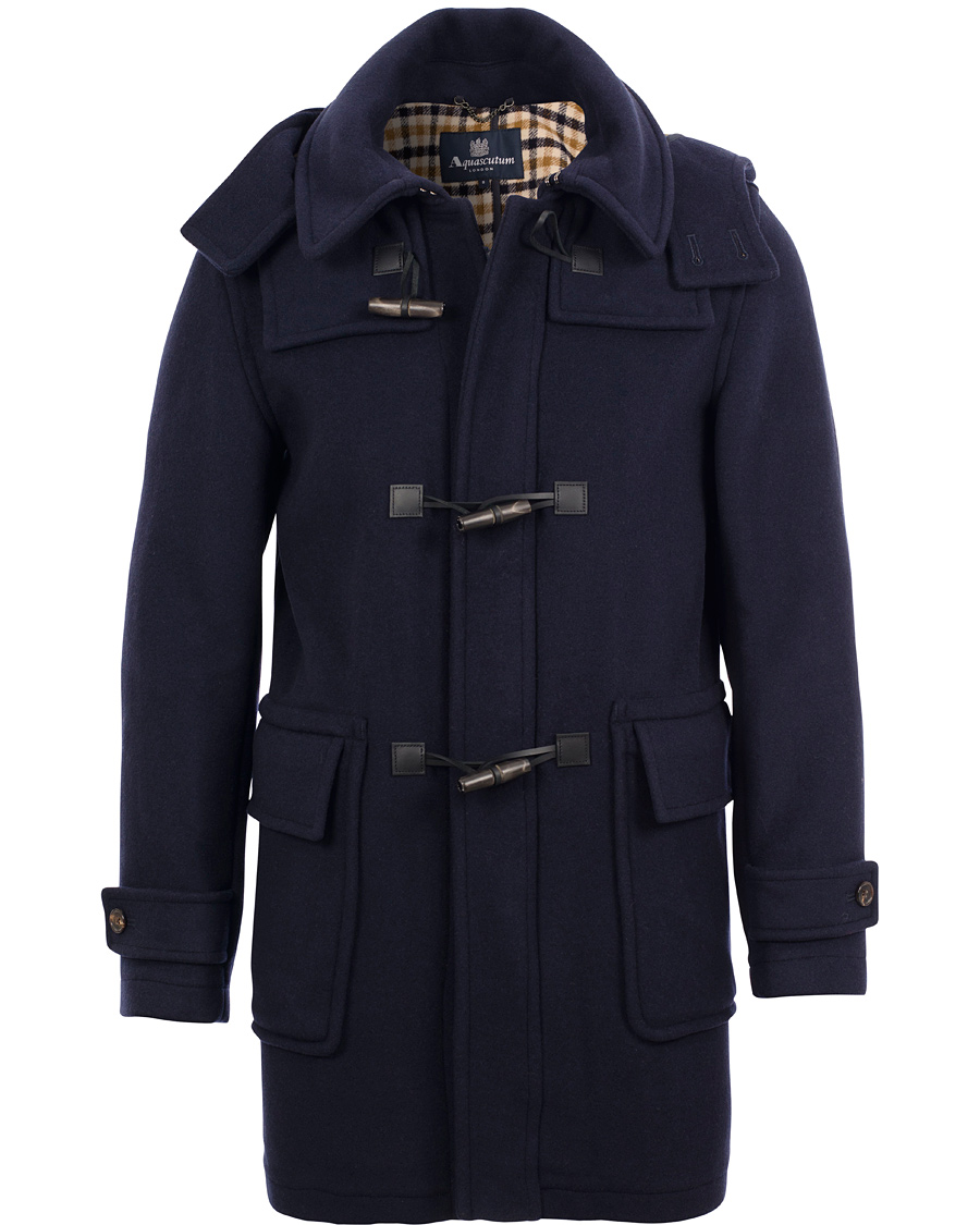 Aquascutum Henward Duffle Coat Navy