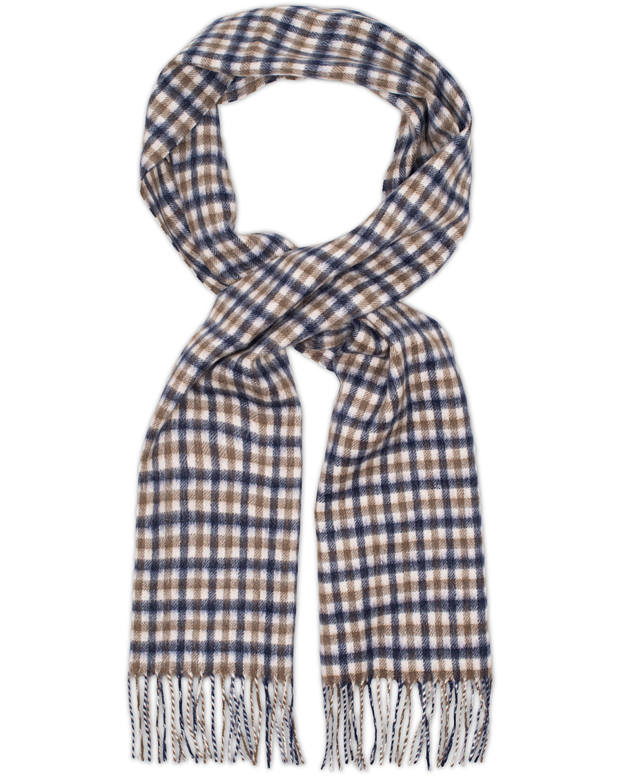 Aquascutum Club Check Wool Scarf Vicuna