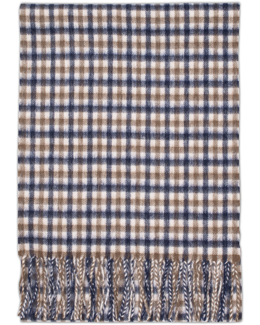 Aquascutum Club Check Wool Scarf Vicuna