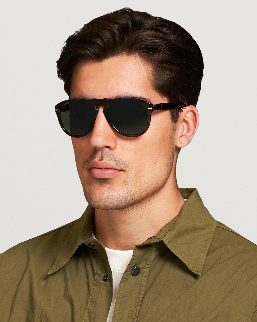 Herr | Persol | Persol | 0PO0649 Sunglasses Havana/Crystal Green