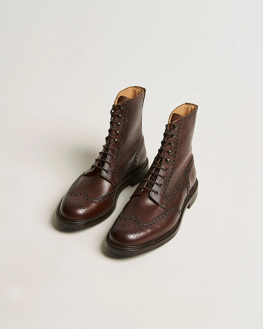 Herr | Snörkängor | Crockett & Jones | Islay Boot Dark Brown Grained Calf