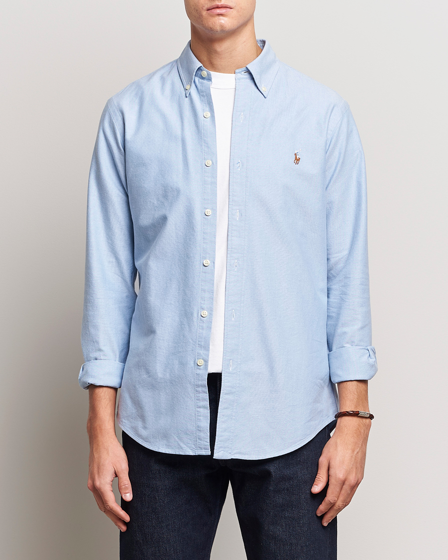 Herr | World of Ralph Lauren | Polo Ralph Lauren | Custom Fit Oxford Shirt Blue