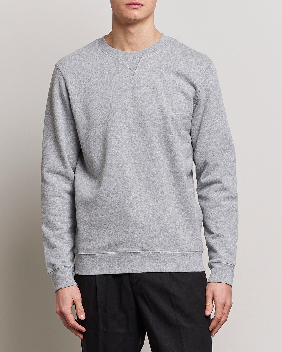 Herr | Kläder | Sunspel | Loopback Sweatshirt Grey Melange