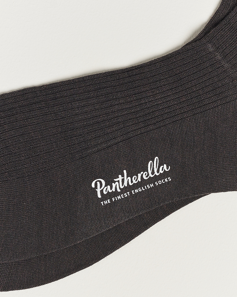 Herr | Formal Wear | Pantherella | Naish Merino/Nylon Sock Chocolate