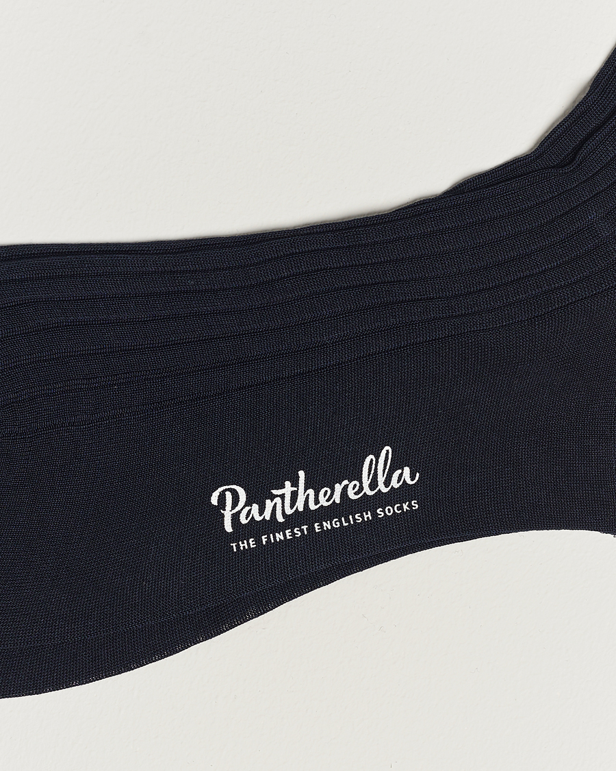 Herr | Formal Wear | Pantherella | Vale Cotton Socks Navy