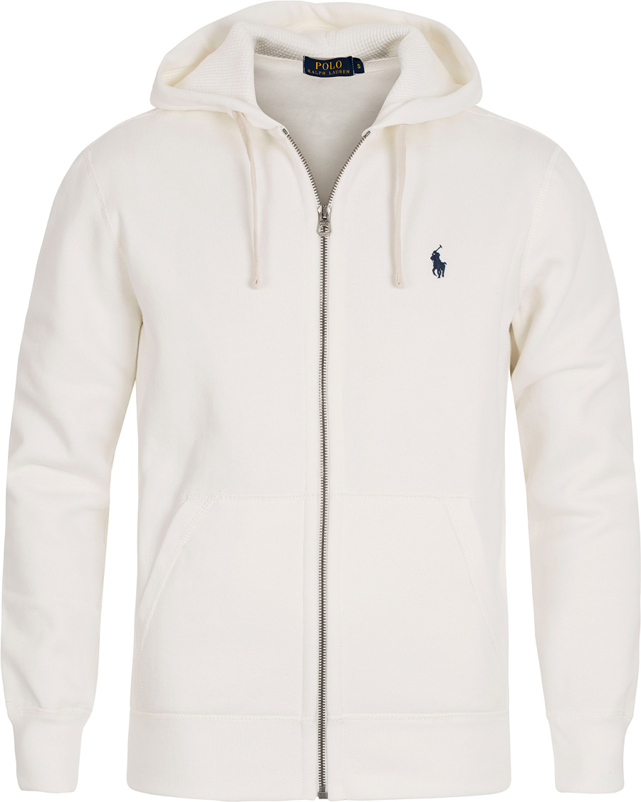 Polo Ralph Lauren Full Zip Hoodie Deckwash White hos CareOfCarl.se