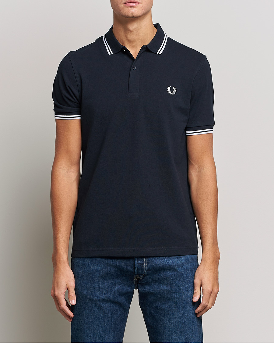 Herr | Kläder | Fred Perry | Twin Tipped Polo Shirt Navy/White