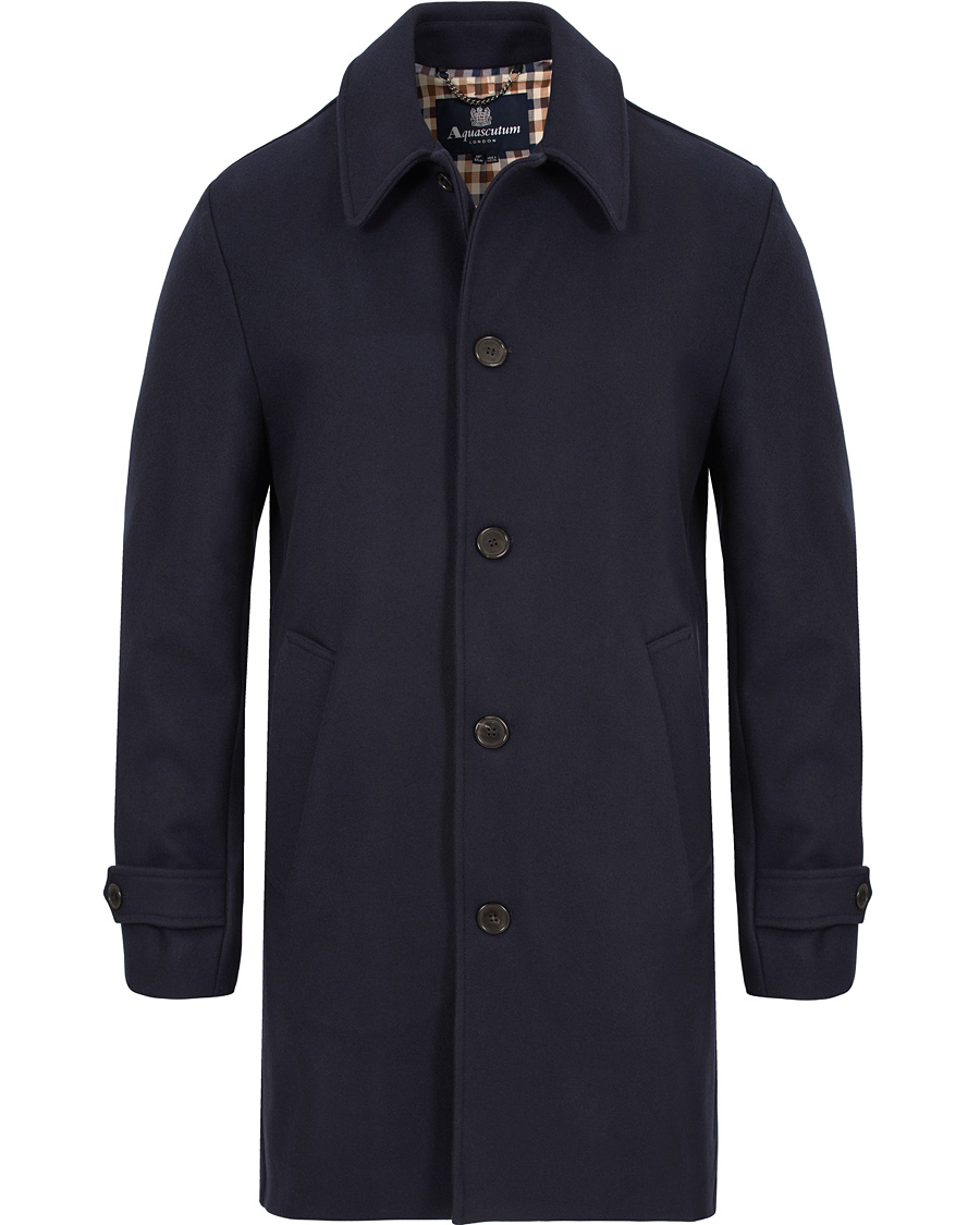 Aquascutum Logan Coat Navy