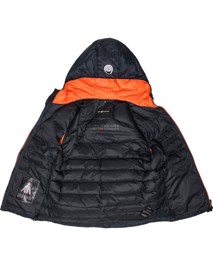 Sail Racing Link Down Hood Jacket Charcoal Herr Care of Carl