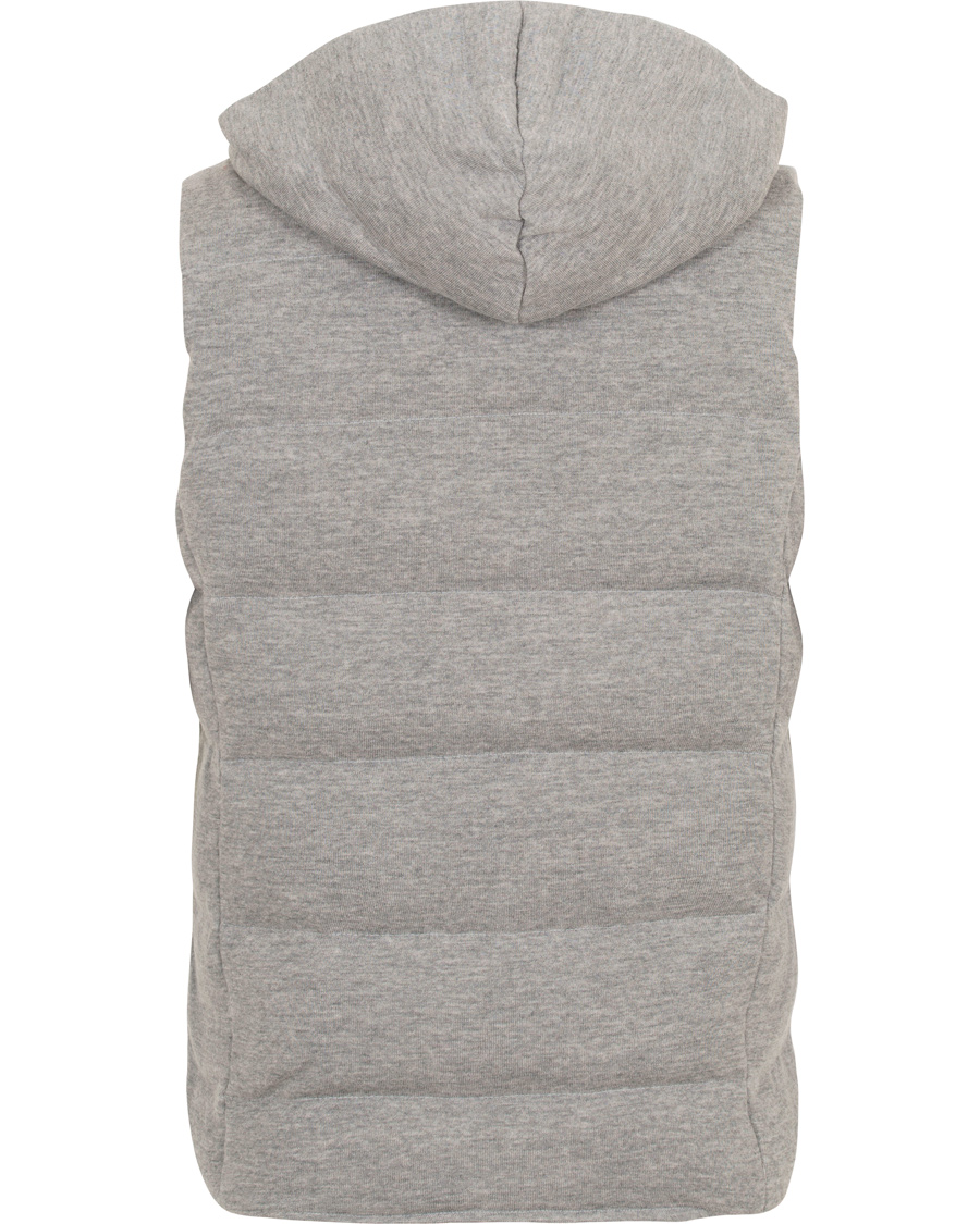 Gran Sasso H2 Wool Reversible Padded Vest Light Grey | Herr - Care