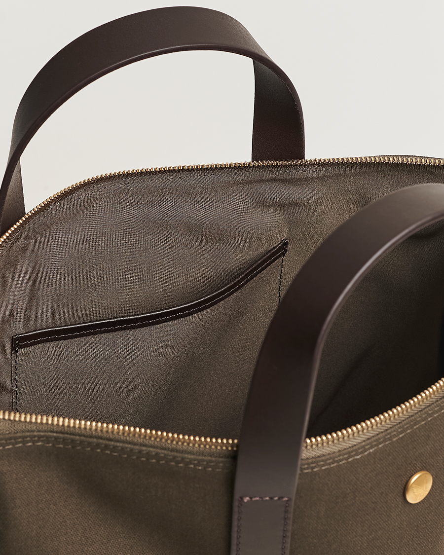 Herr | Väskor | Mismo | M/S Canvas Shopper Army/Dark Brown