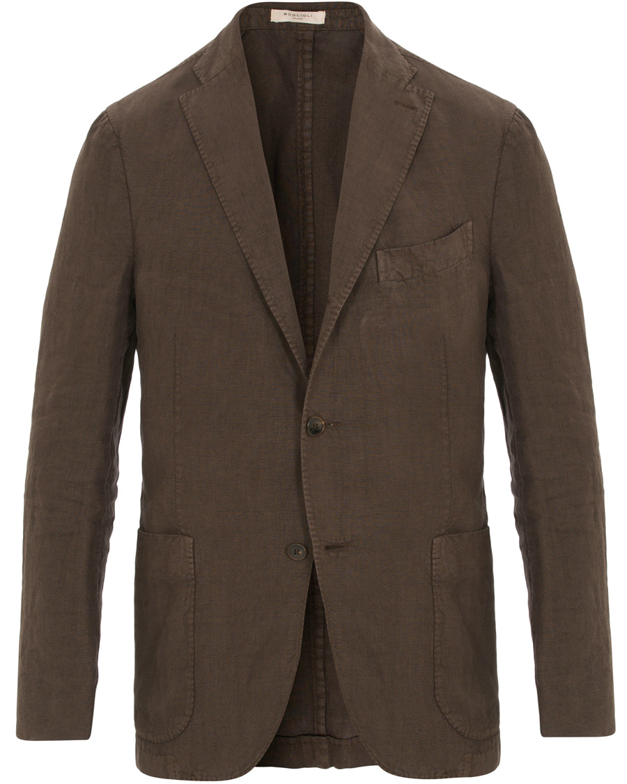 Herr | Kostymer | Boglioli | K Jacket Linen Suit Brown