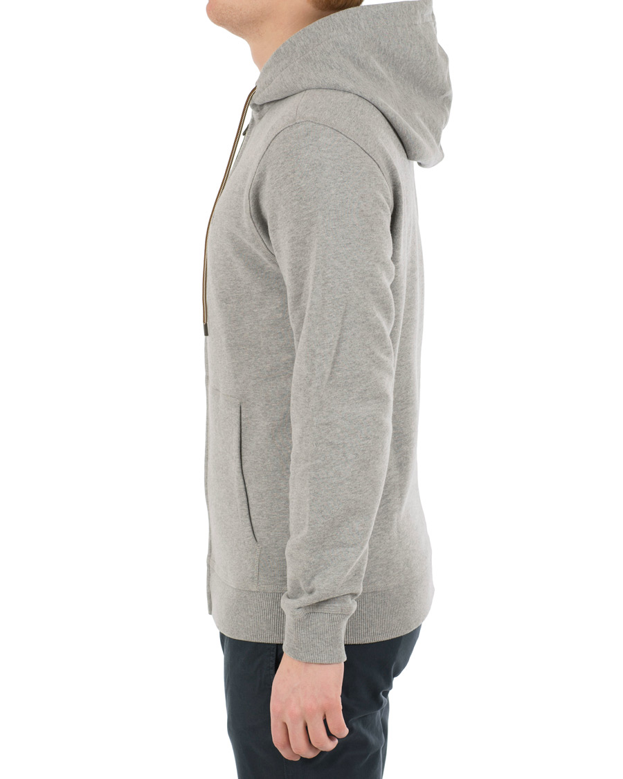 Aquascutum Arlo Full Zip Hoodie Grey Melange