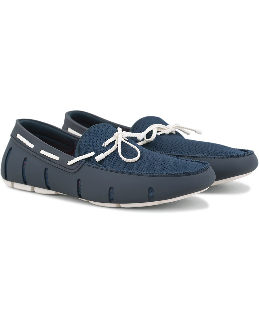 swims braided lace loafer navy