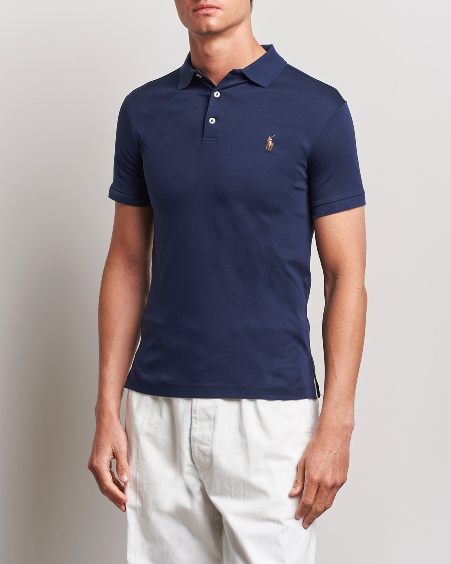 Herr | Kläder | Polo Ralph Lauren | Slim Fit Pima Cotton Polo Refined Navy