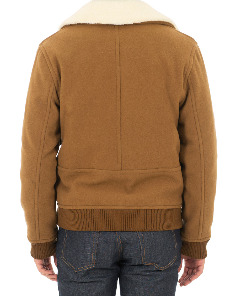 Herr | Jackor | A.P.C. | Blouson Bronze Shearling Jacket Marron Glace
