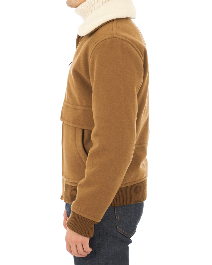Herr | Jackor | A.P.C. | Blouson Bronze Shearling Jacket Marron Glace