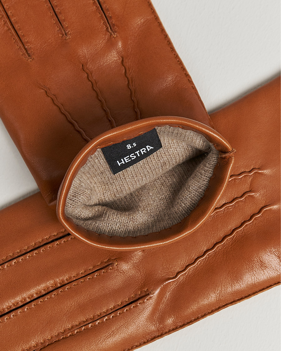 Herr | Hestra | Hestra | Edward Wool Liner Glove Cognac