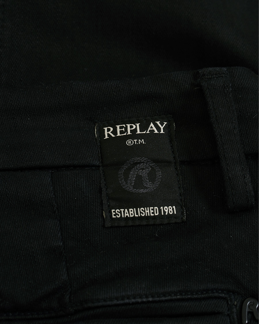 Herr | Byxor | Replay | Hyperflex Chinos Black